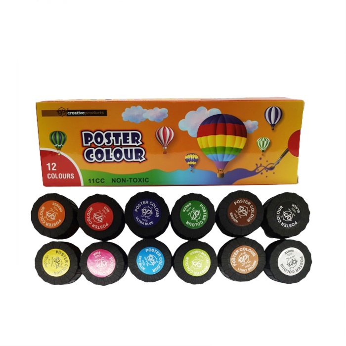 Buy CP Creative Products NonToxic Poster Color Set, Poster Colour Paint Set Poster 12 (Bottle